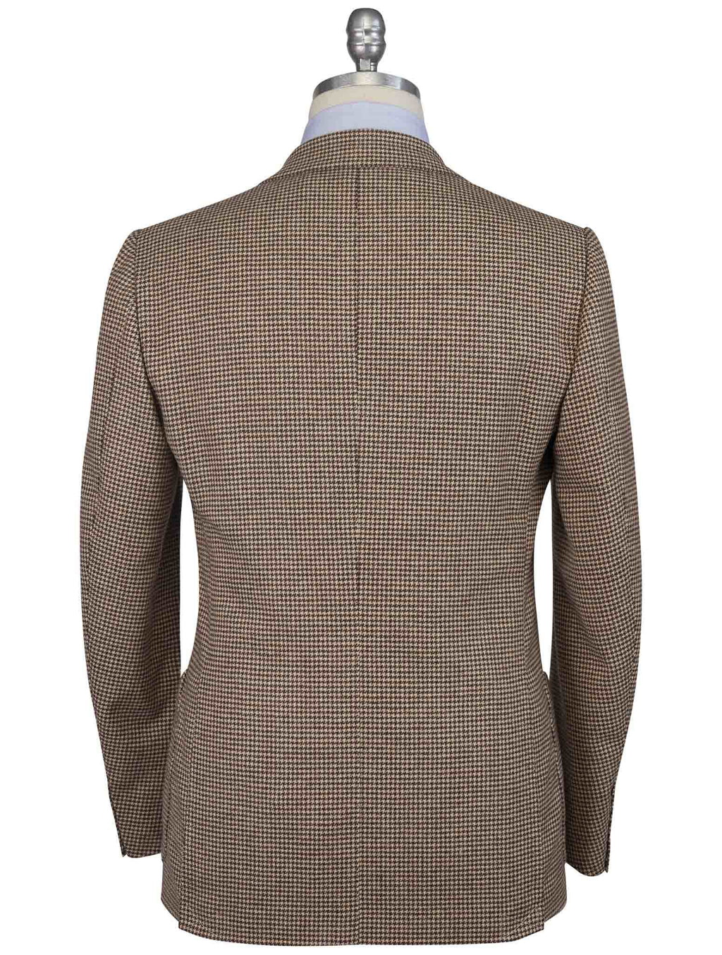 Cesare Attolini Brown Beige Wool Blazer