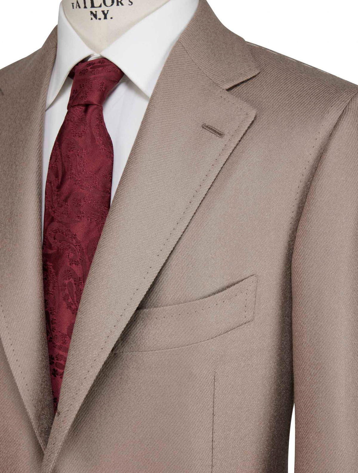 Cesare Attolini Beige Lambswool Cashmere Blazer