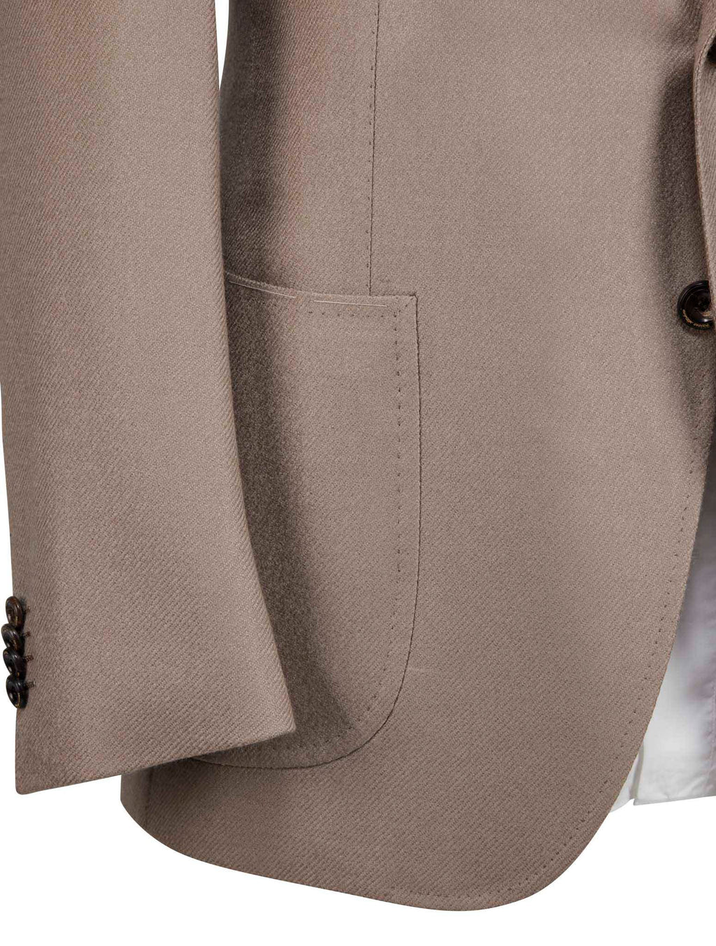 Cesare Attolini Beige Lambswool Cashmere Blazer