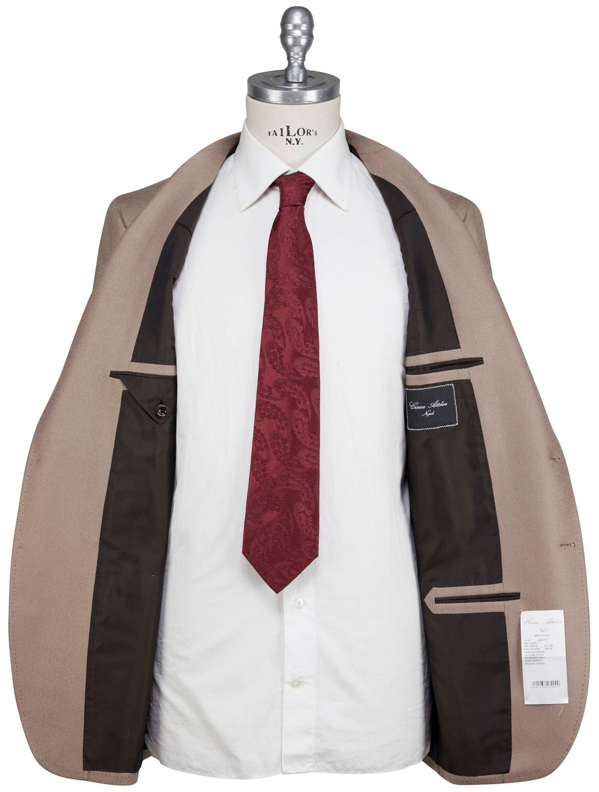 Cesare Attolini Beige Lambswool Cashmere Blazer
