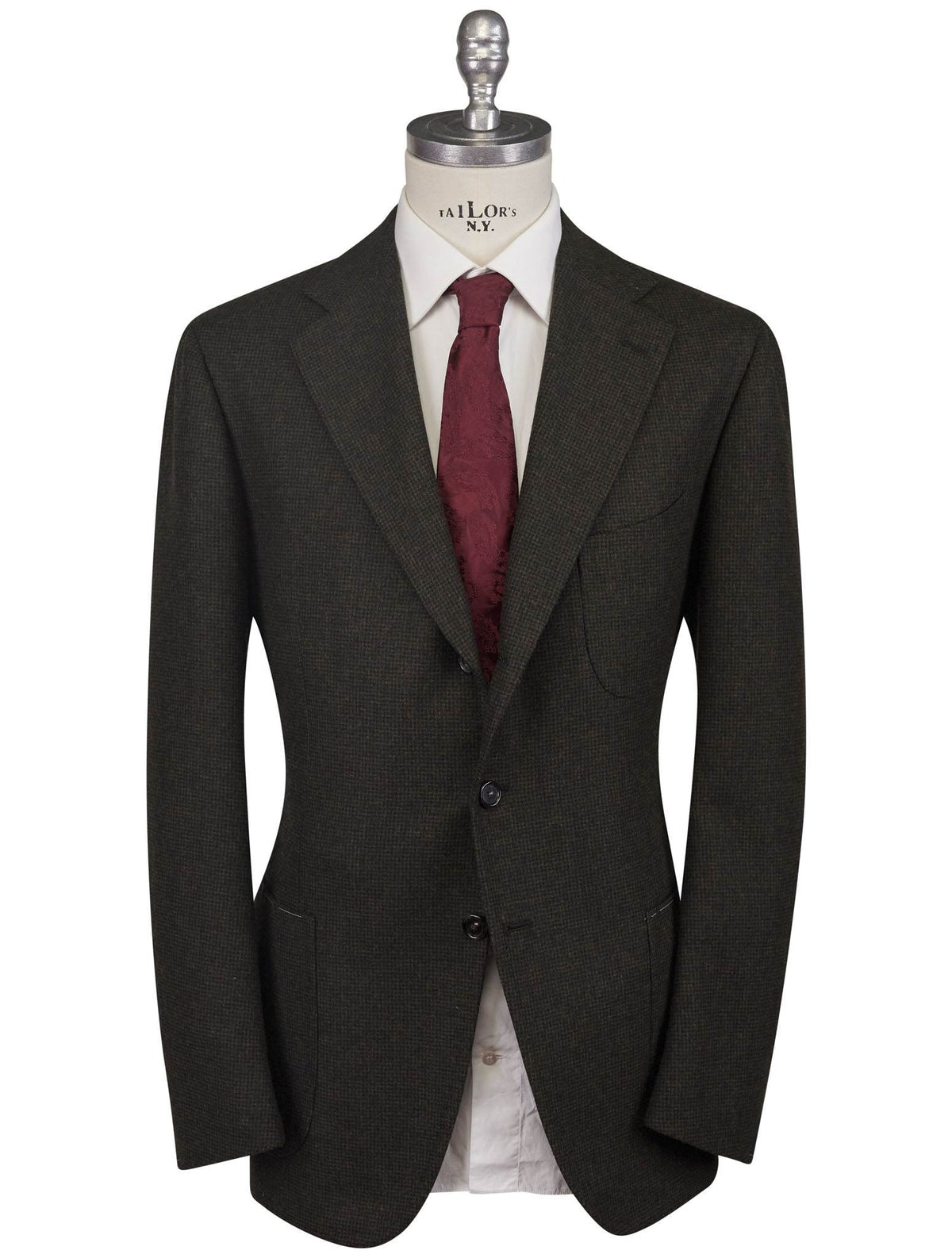 Cesare Attolini Green Blue Wool Cashmere Blazer