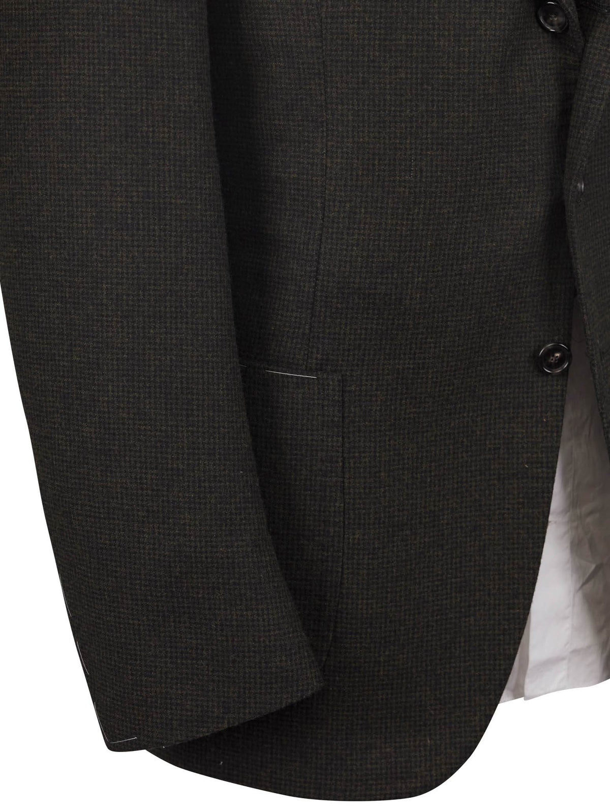 Cesare Attolini Green Blue Wool Cashmere Blazer