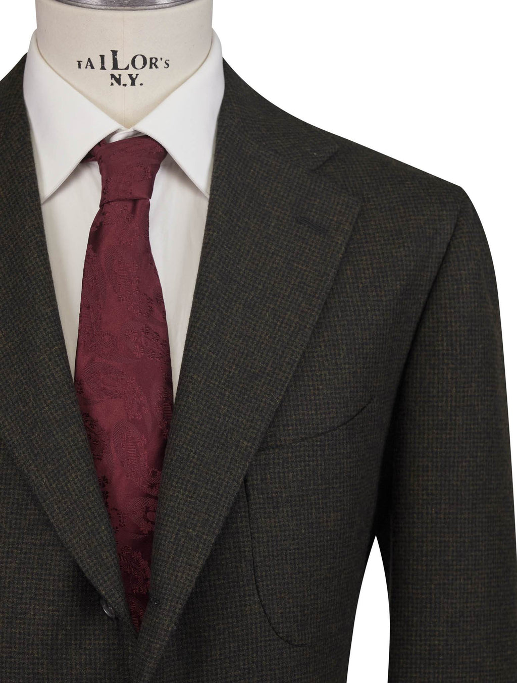 Cesare Attolini Green Blue Wool Cashmere Blazer