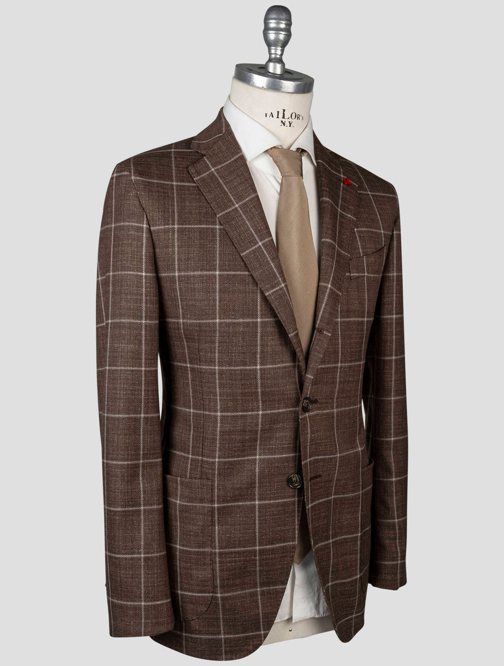 Isaia Isaia Brown Wool Blazer Brown 001