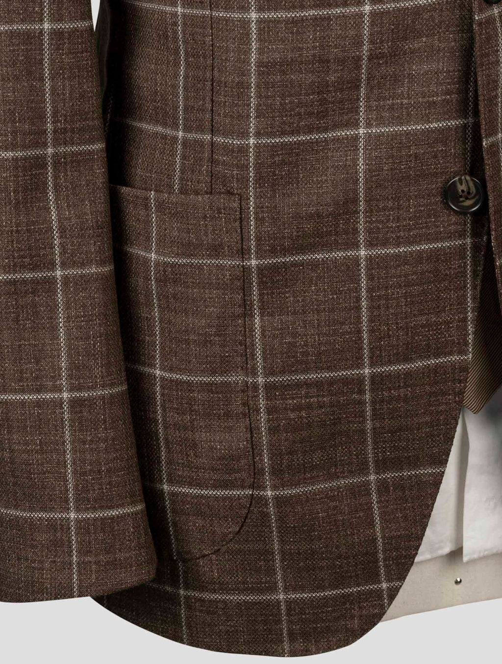 Isaia Brown Wool Blazer