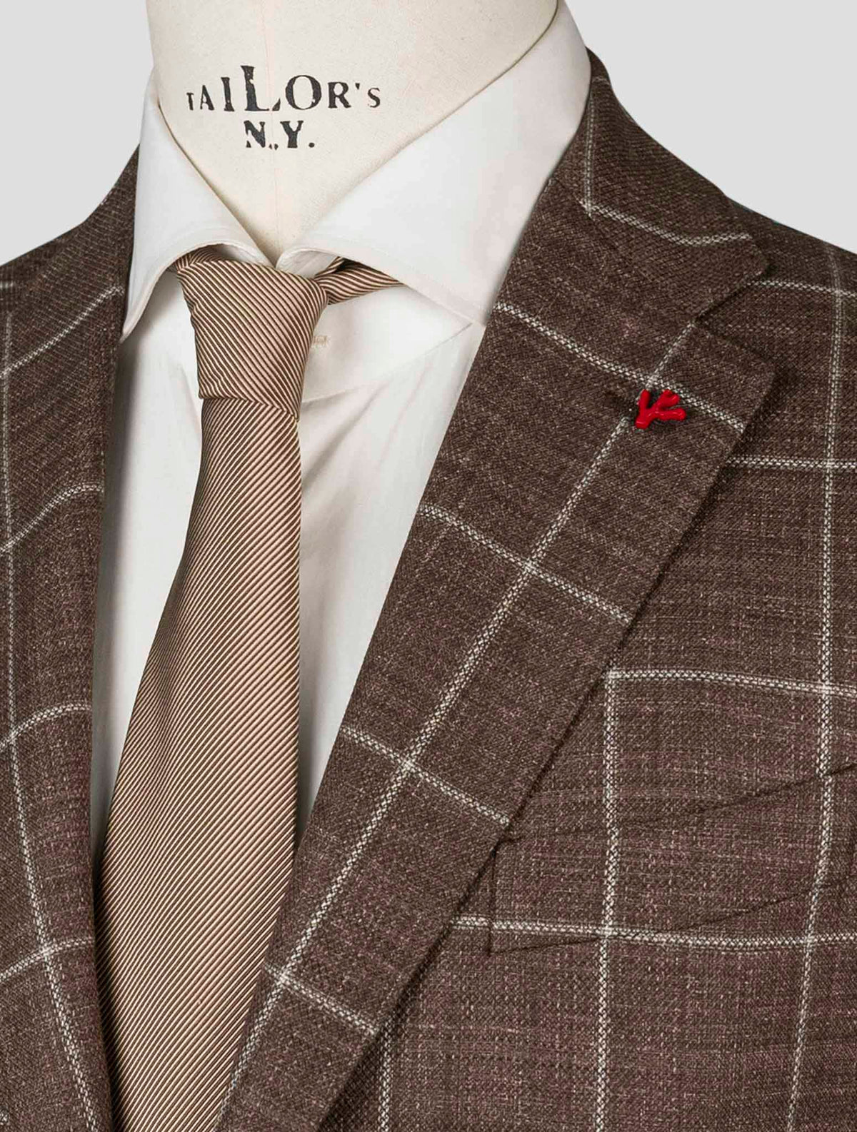 Isaia Brown Wool Blazer
