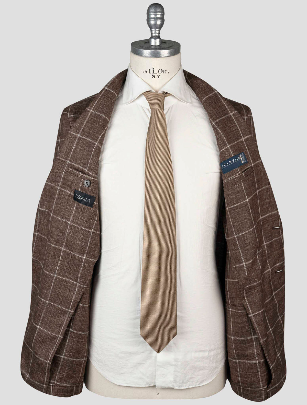 Isaia Brown Wool Blazer