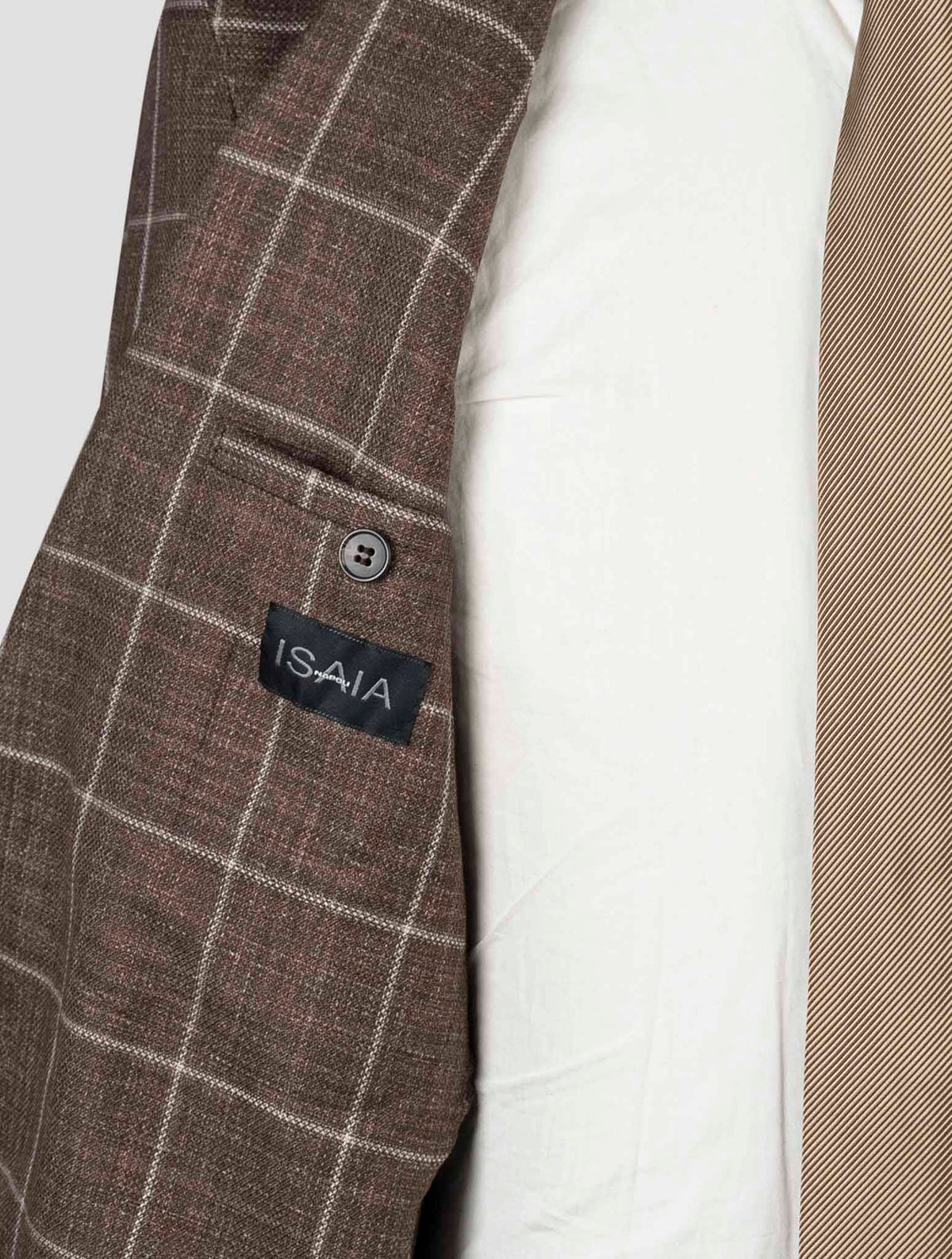 Isaia Brown Wool Blazer