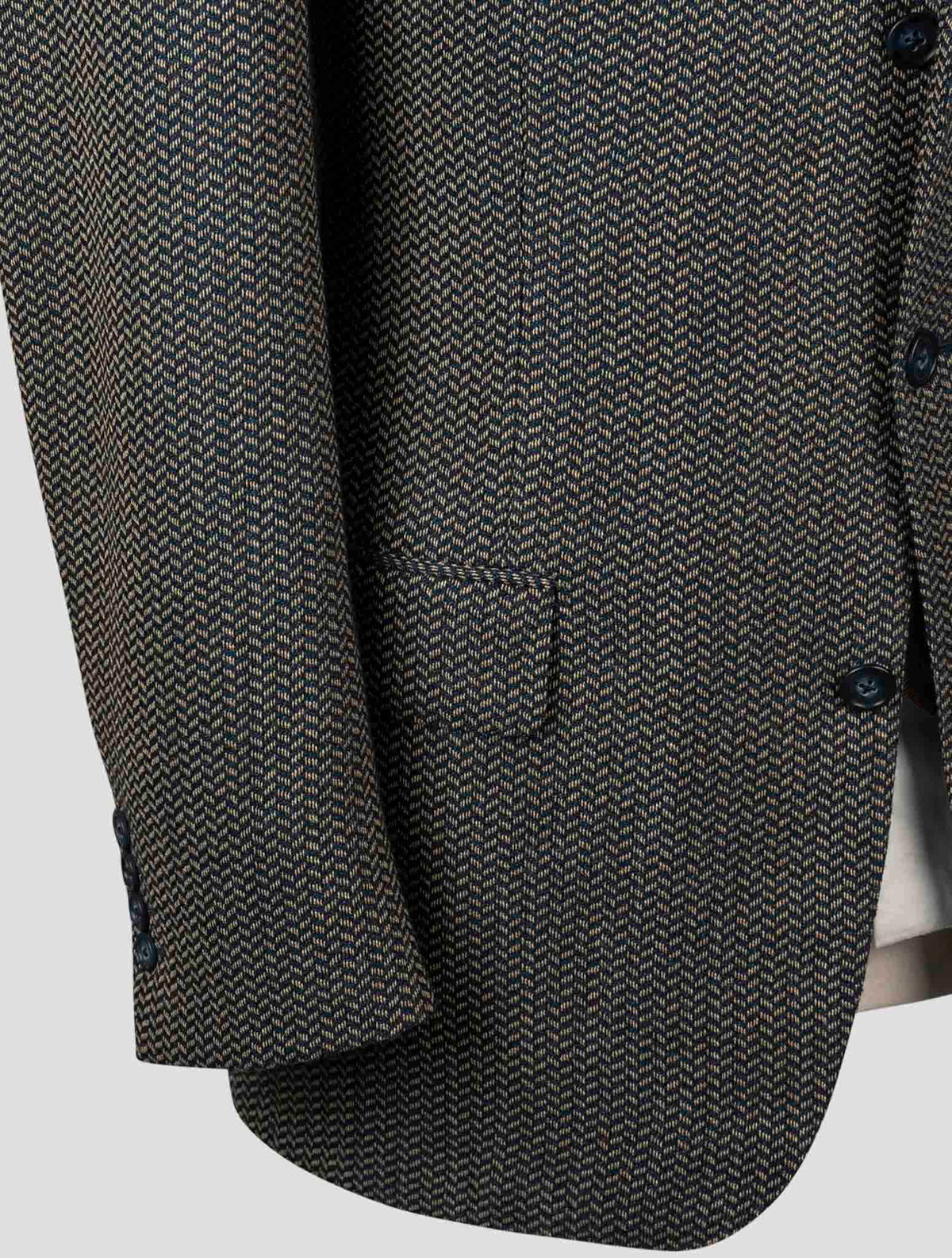 Isaia Multicolor Virgin Wool Blazer