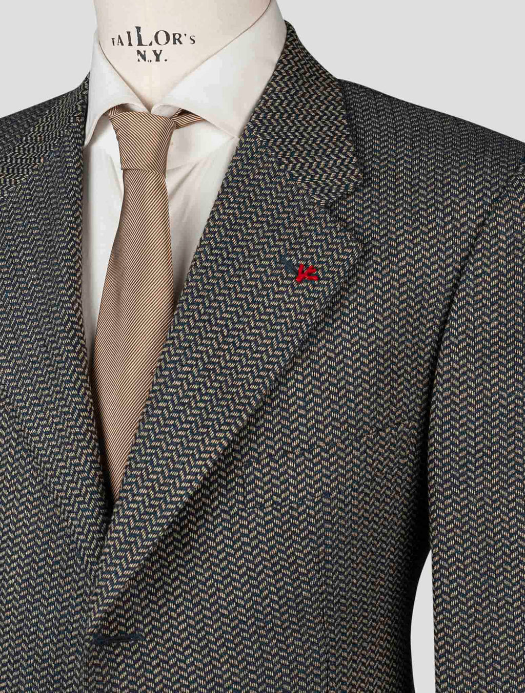 Isaia Multicolor Virgin Wool Blazer
