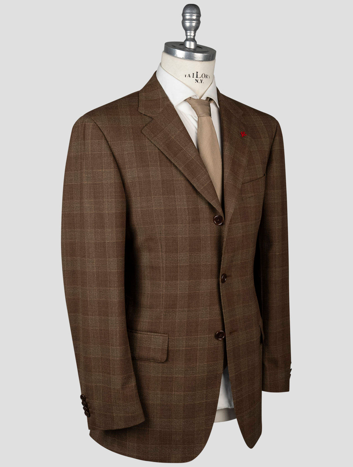 Isaia Isaia Brown Wool Blazer Brown 001