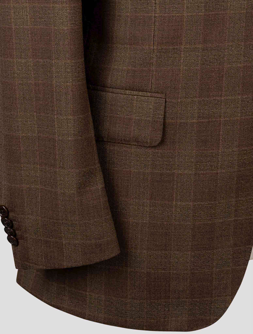 Isaia Brown Wool Blazer