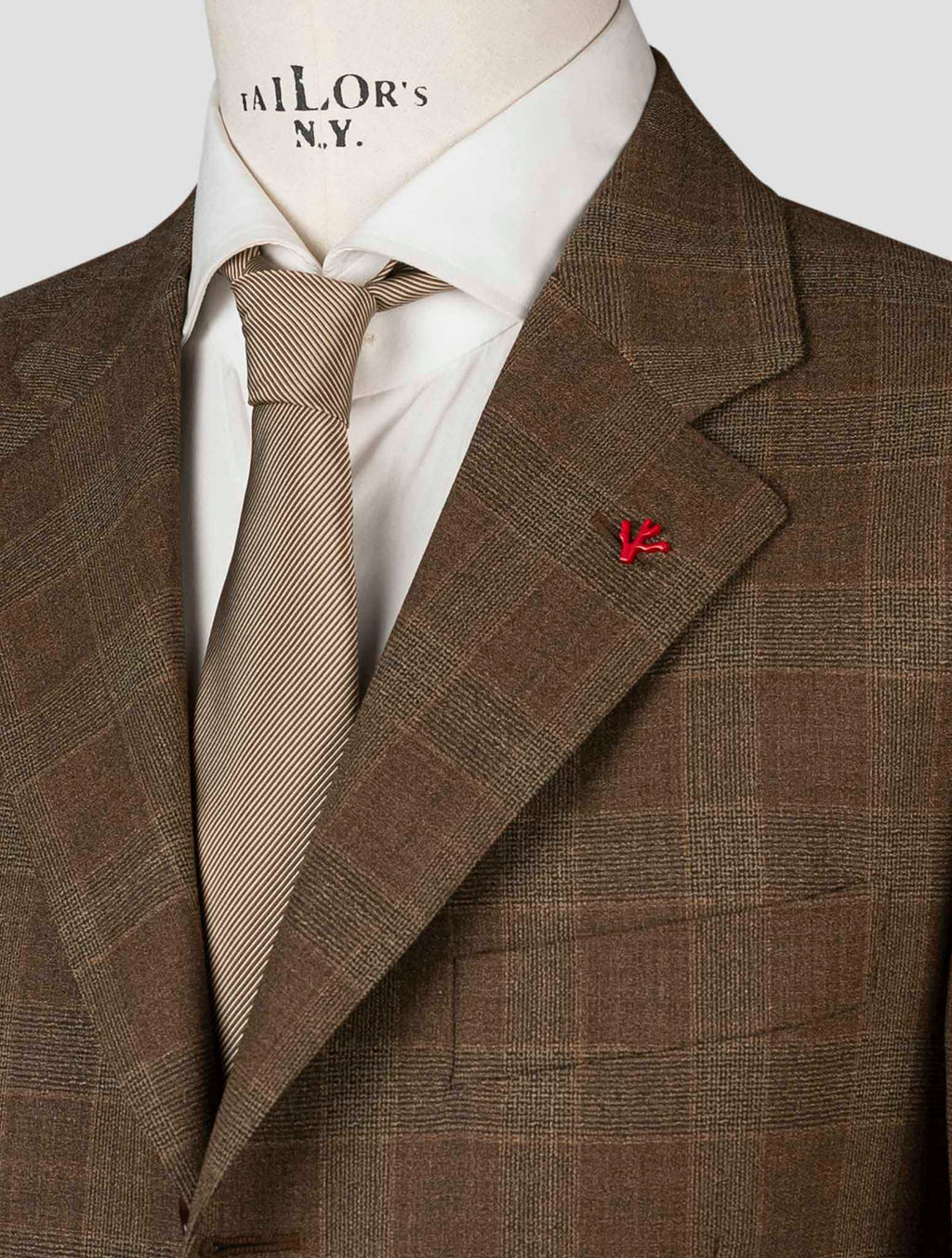 Isaia Brown Wool Blazer