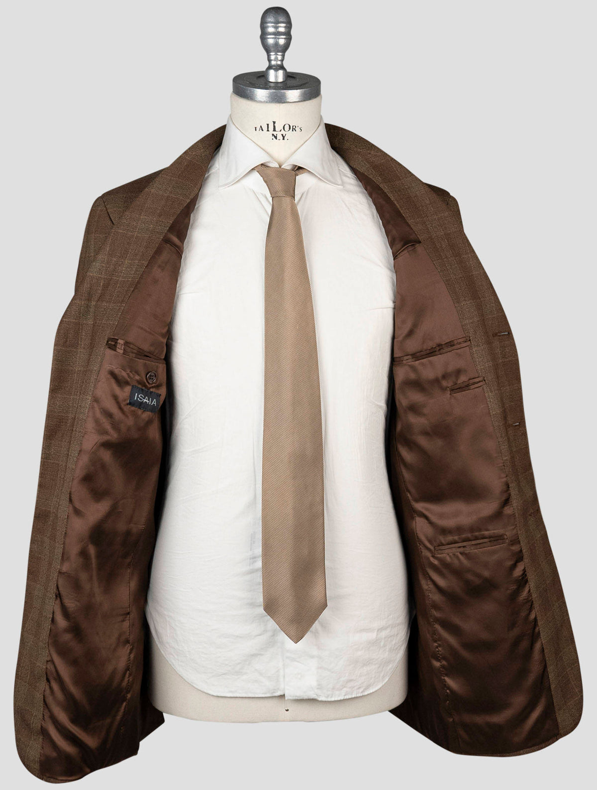Isaia Brown Wool Blazer