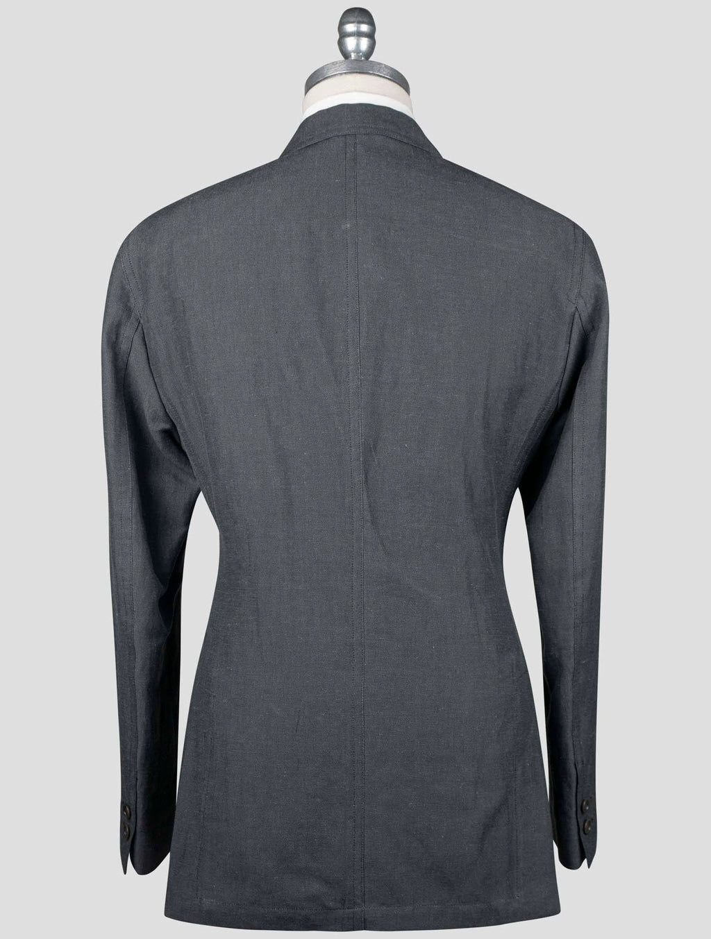 Isaia Gray Cotton Linen Blazer