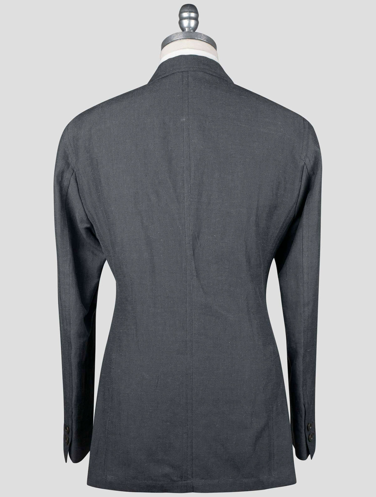 Isaia Gray Cotton Linen Blazer