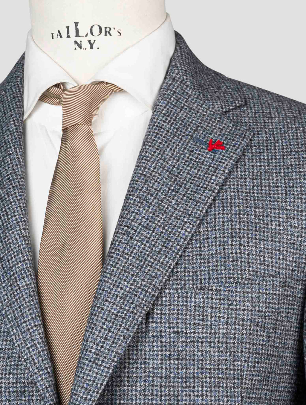 Isaia Blue Virgin Wool Blazer