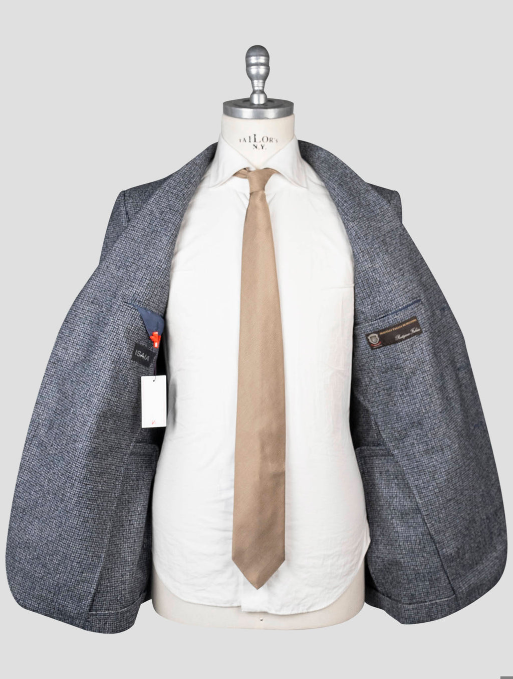 Isaia Blue Virgin Wool Blazer