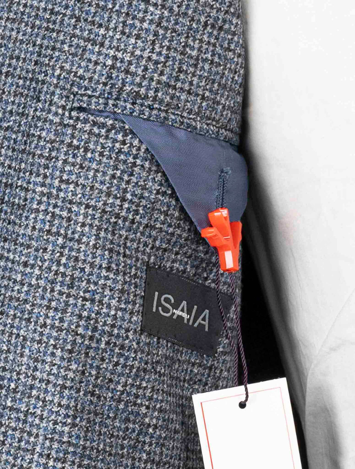 Isaia Blue Virgin Wool Blazer