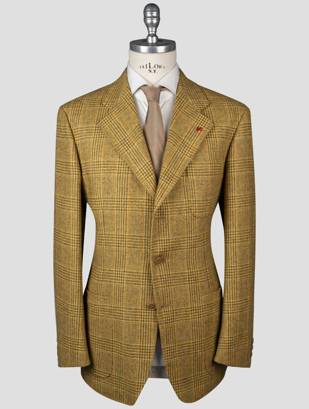 Isaia Yellow Wool Blazer