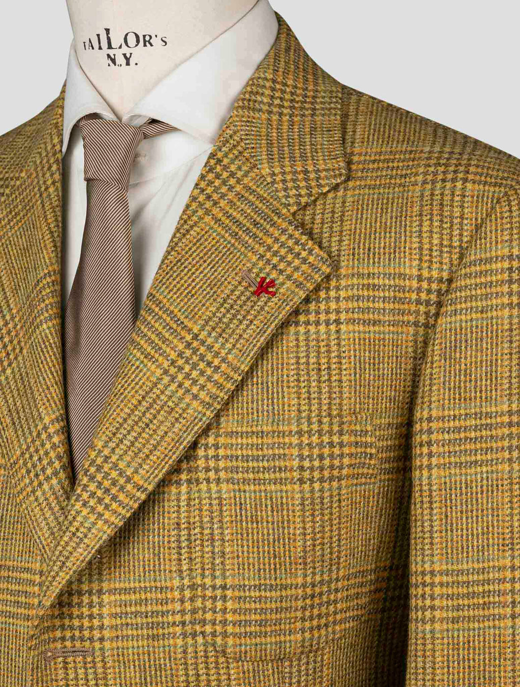 Isaia Yellow Wool Blazer