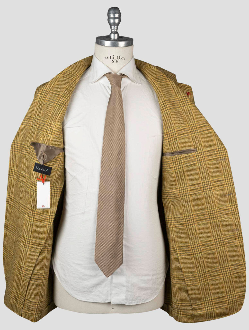 Isaia Yellow Wool Blazer