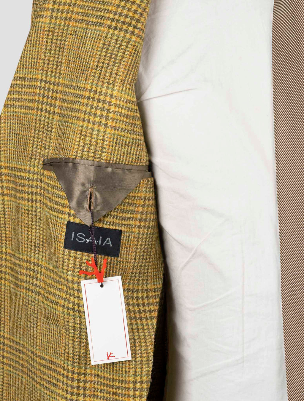 Isaia Yellow Wool Blazer