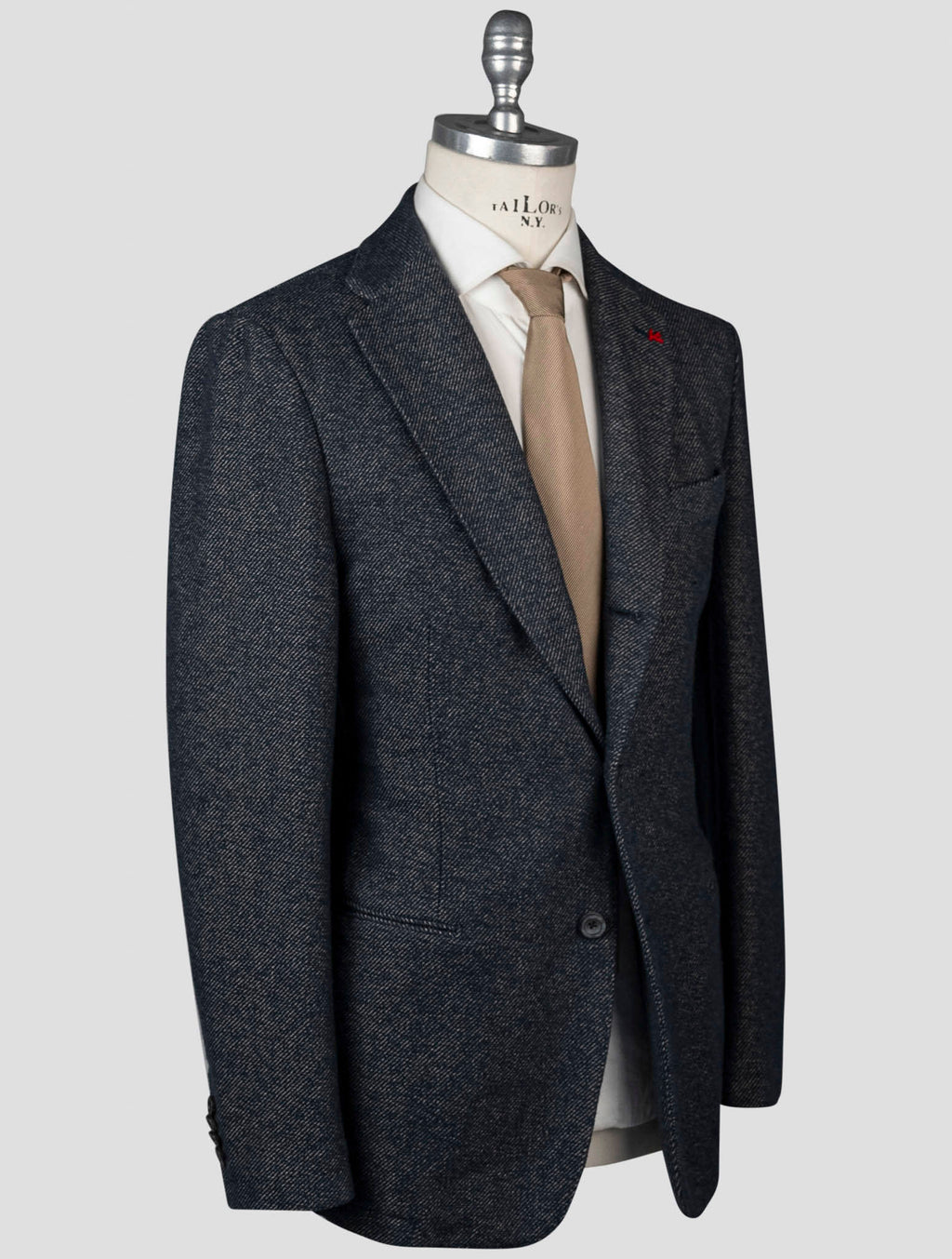 Isaia Isaia Blue Wool Blazer Blue 001