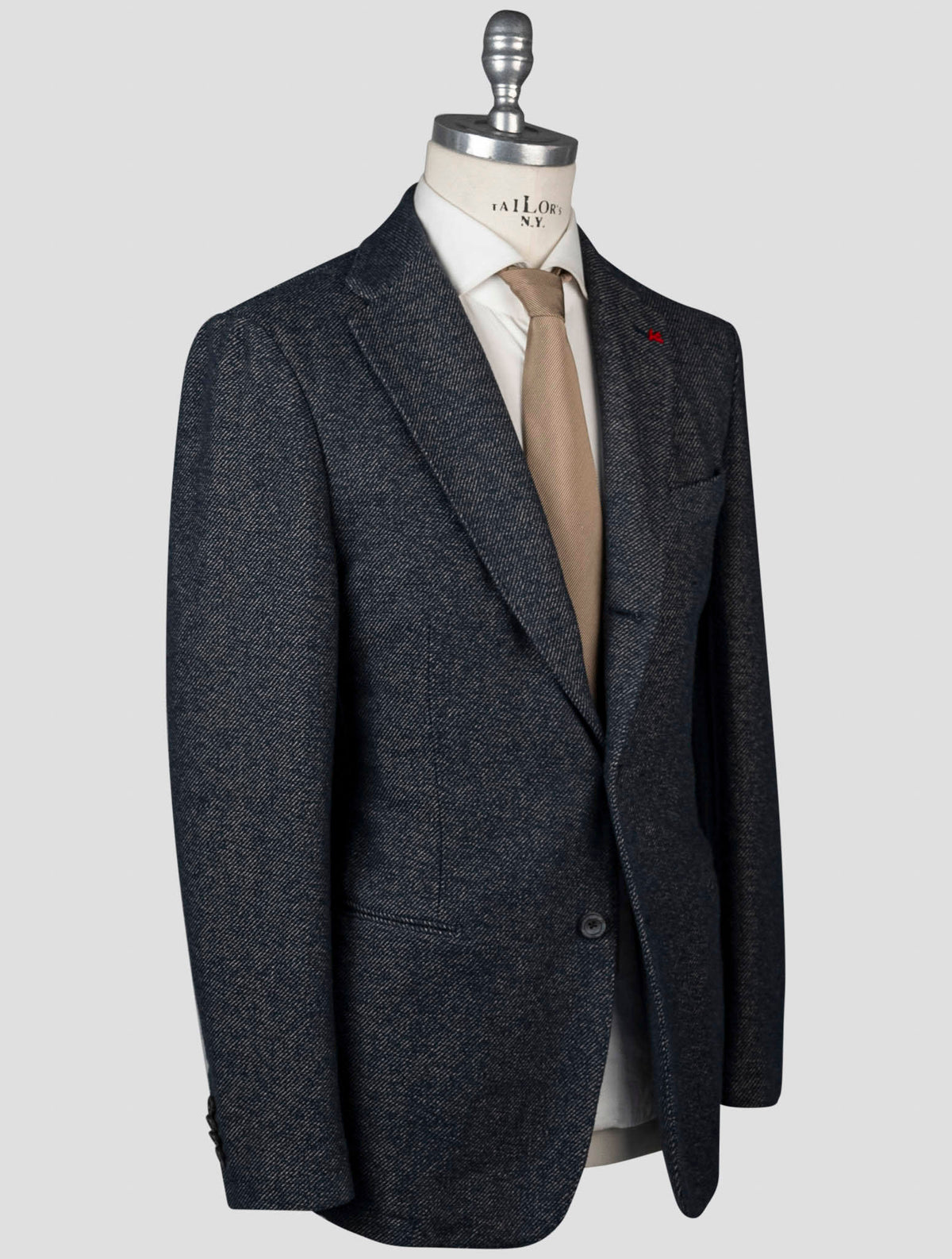 Isaia Isaia Blue Wool Blazer Blue 001