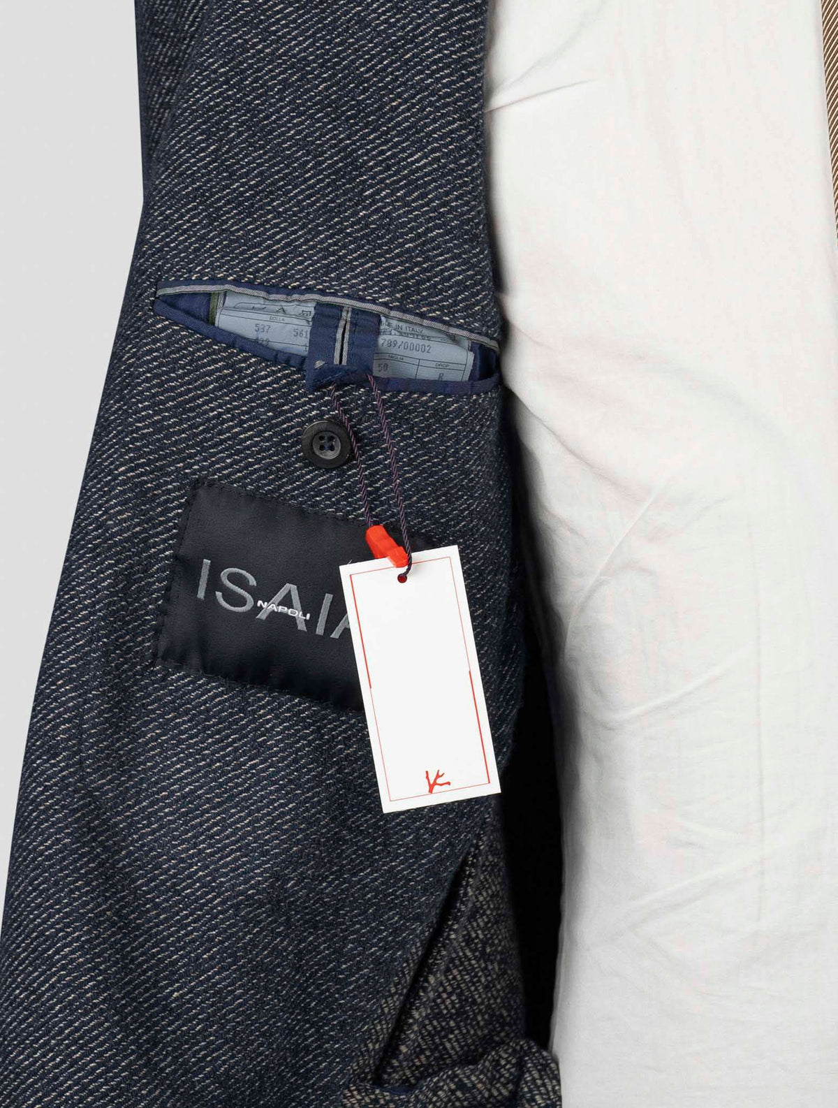 Isaia Blue Wool Blazer
