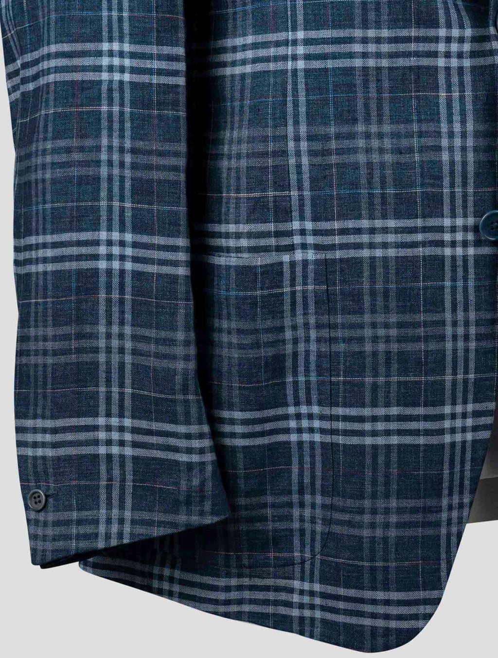 Isaia Multicolor Linen Blazer