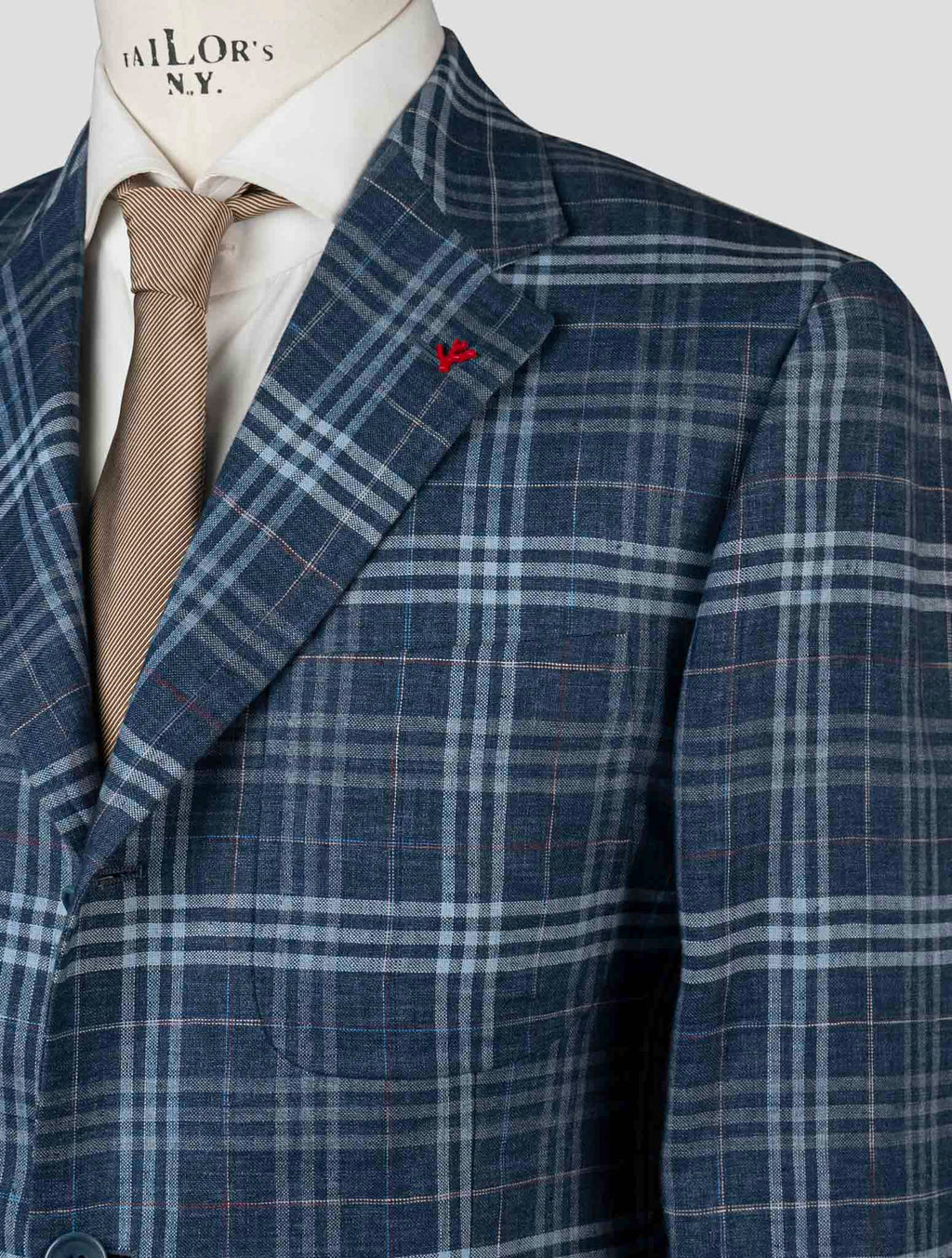 Isaia Multicolor Linen Blazer