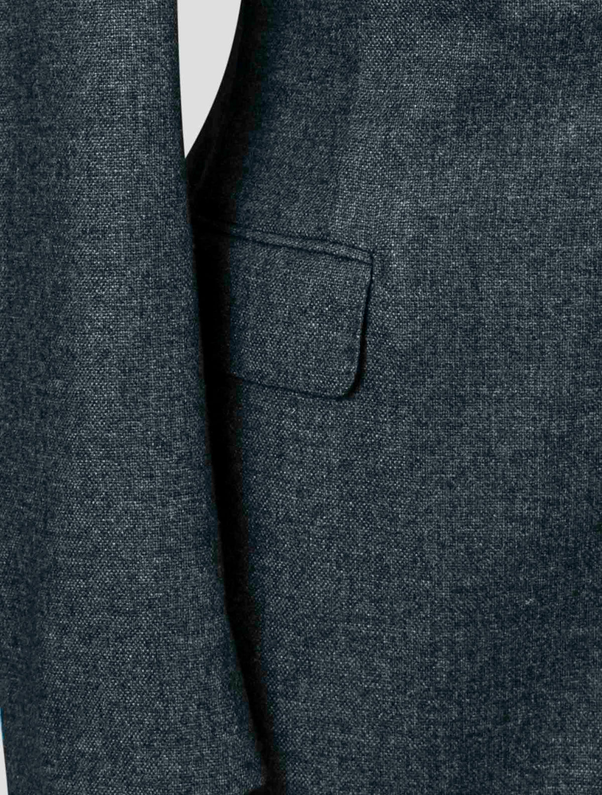 Isaia Green Cashmere Polyamide Blazer