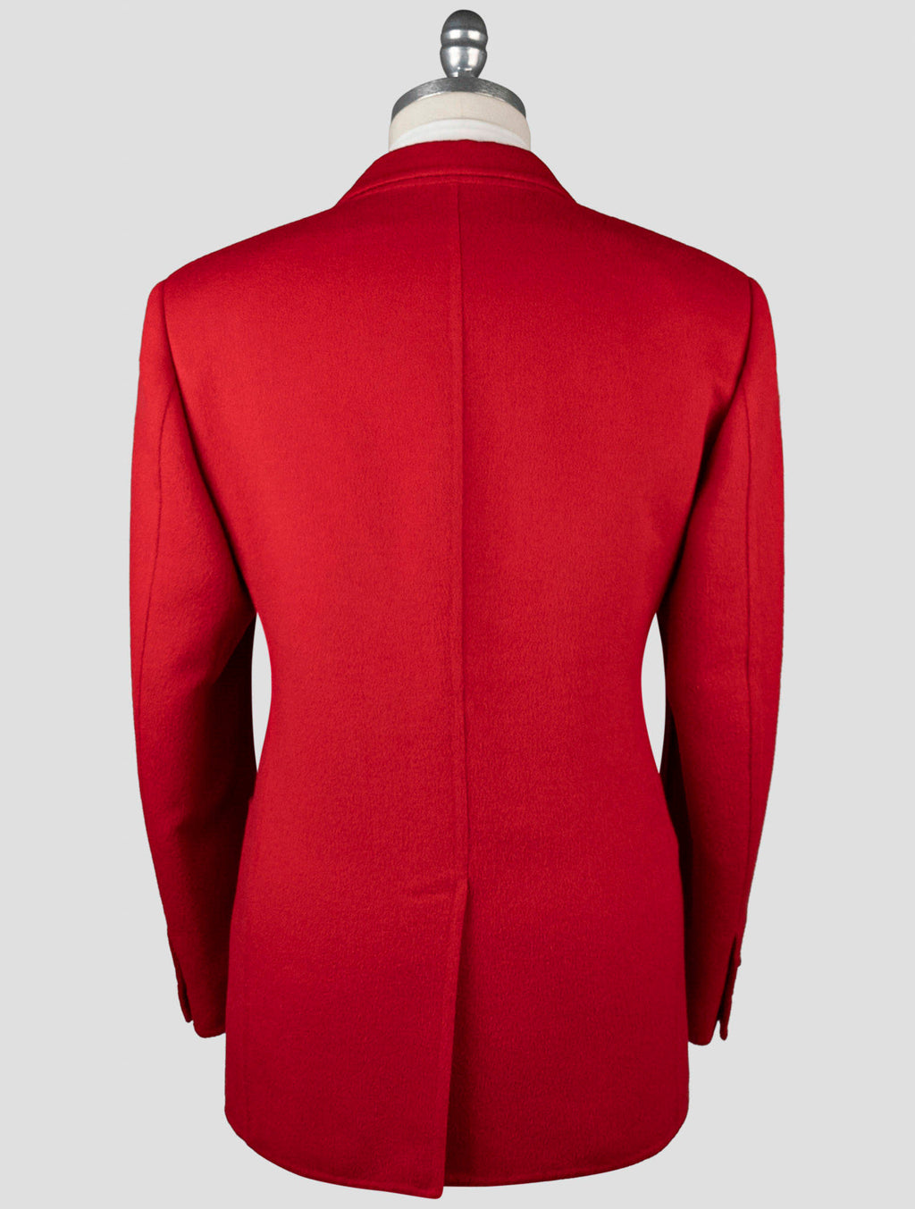 Isaia Red Wool Drylag Cashgora Blazer