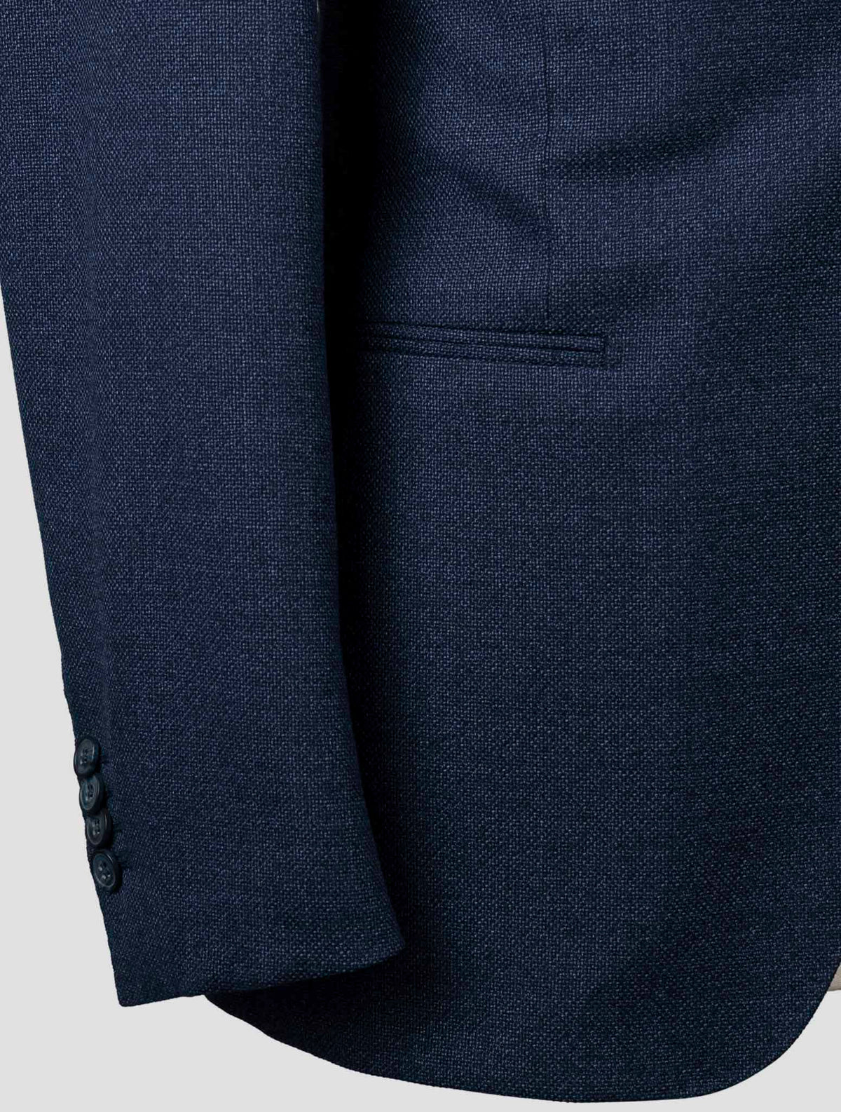 Isaia Blue Virgin Wool Blazer