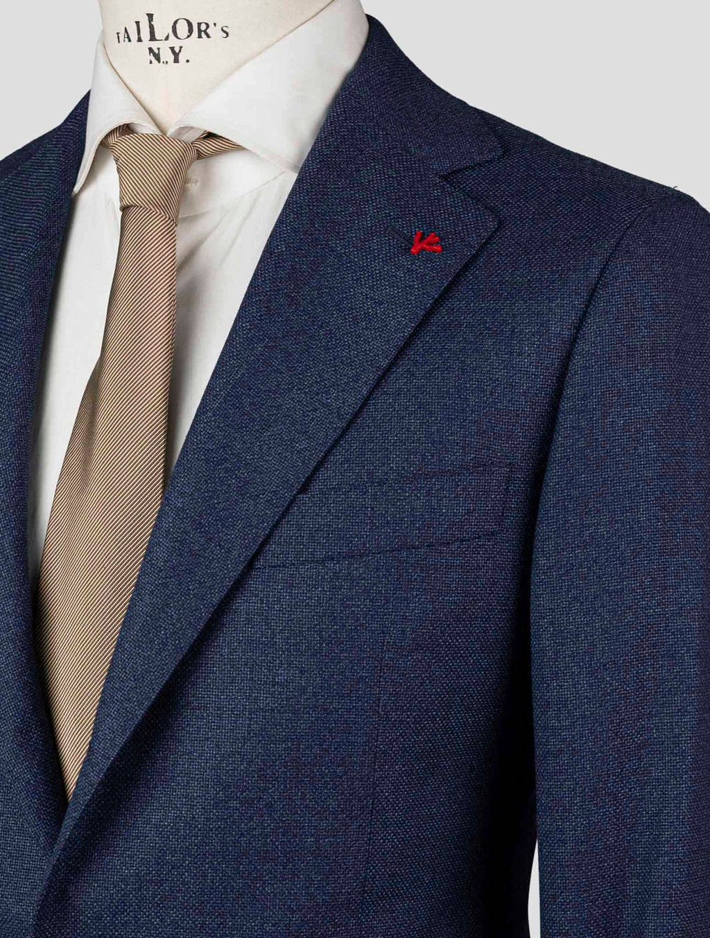 Isaia Blue Virgin Wool Blazer