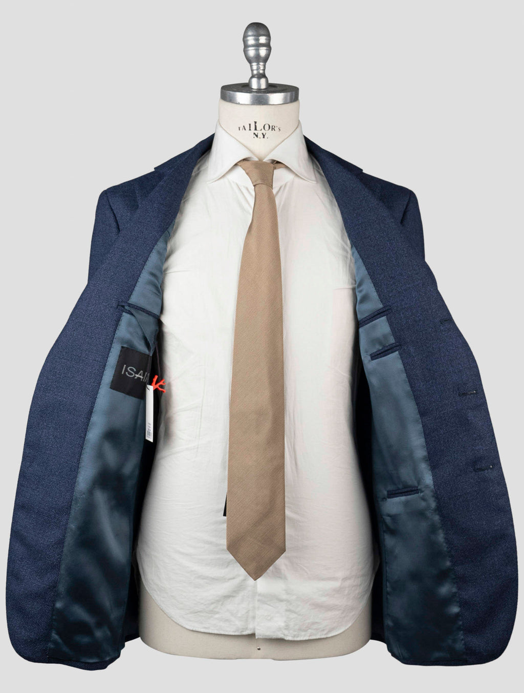 Isaia Blue Virgin Wool Blazer
