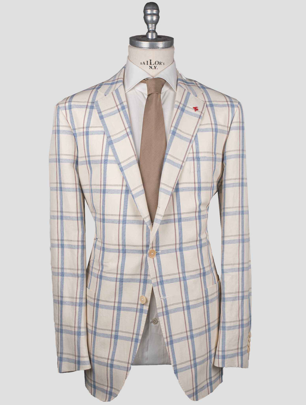 Isaia Multicolor Linen Cotton Blazer