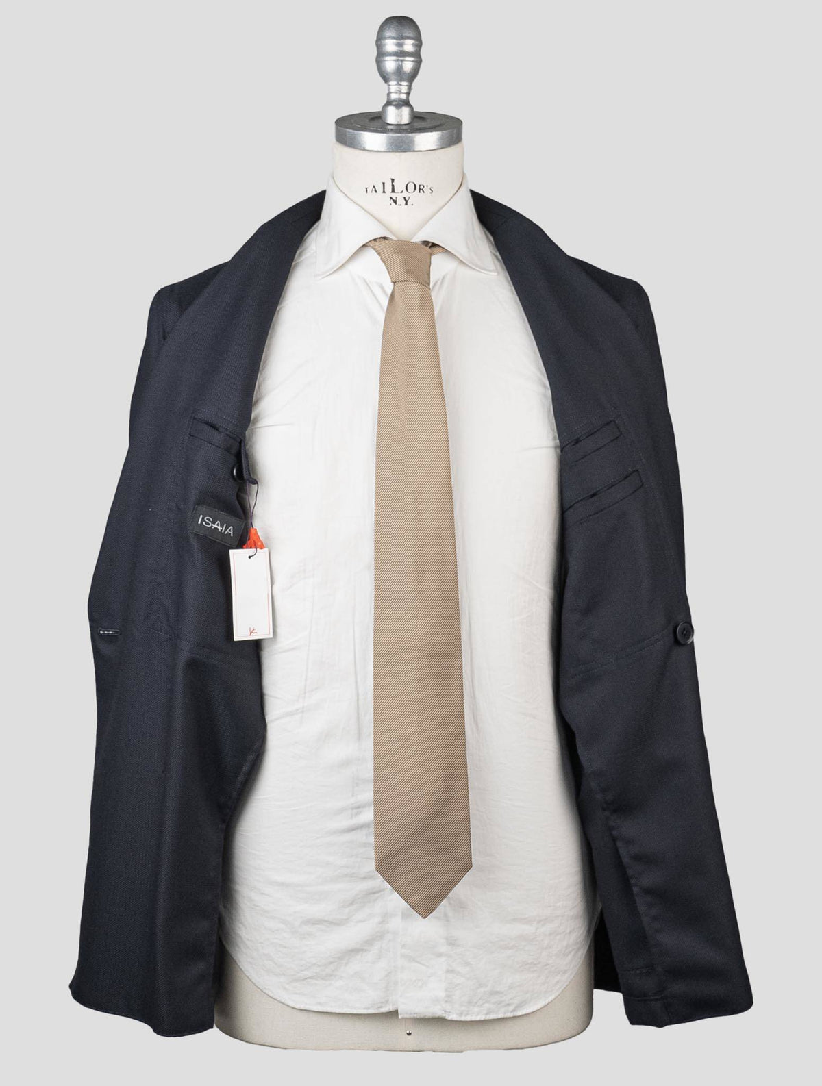 Isaia Blue Virgin Wool Blazer