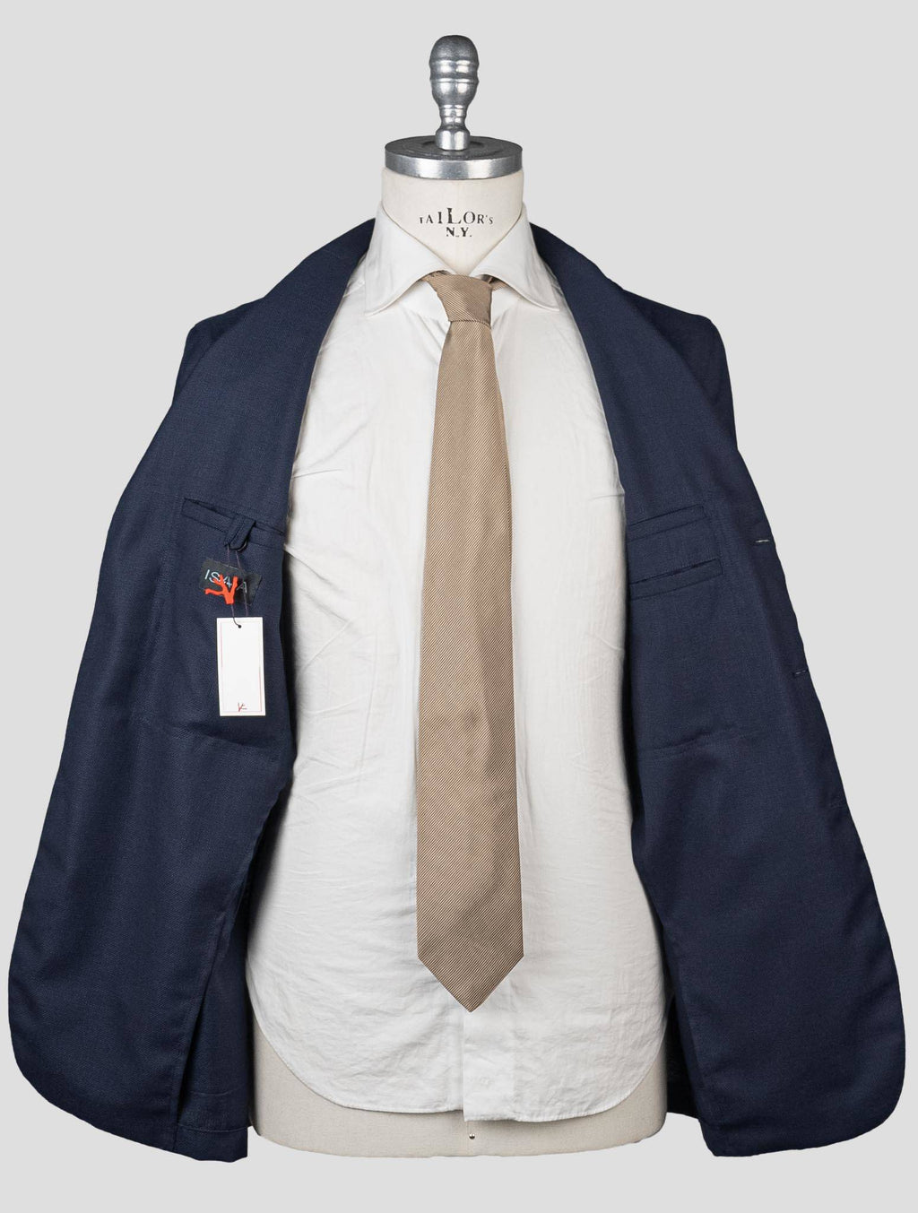 Isaia Blue Virgin Wool Blazer