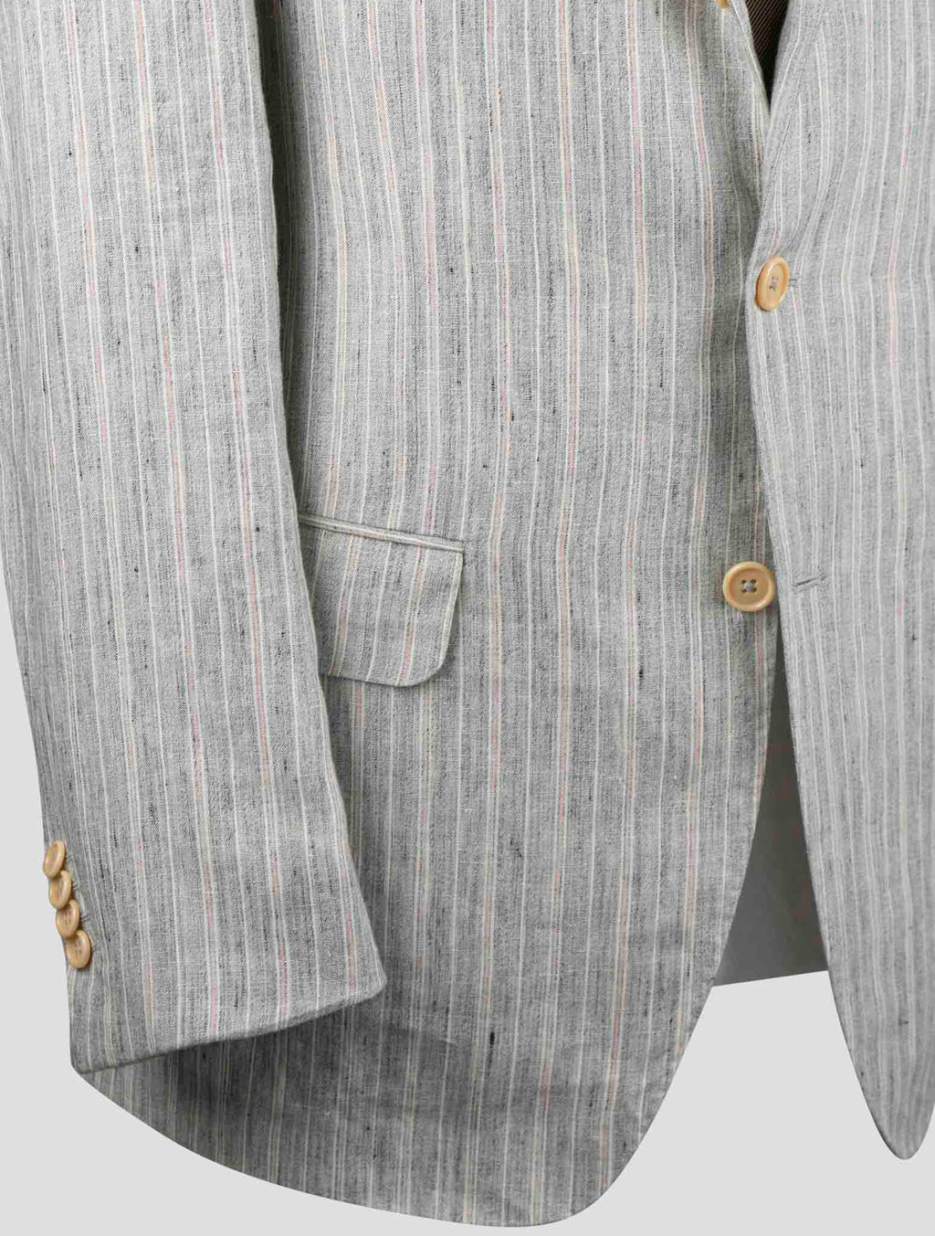 Isaia Multicolor Linen Blazer