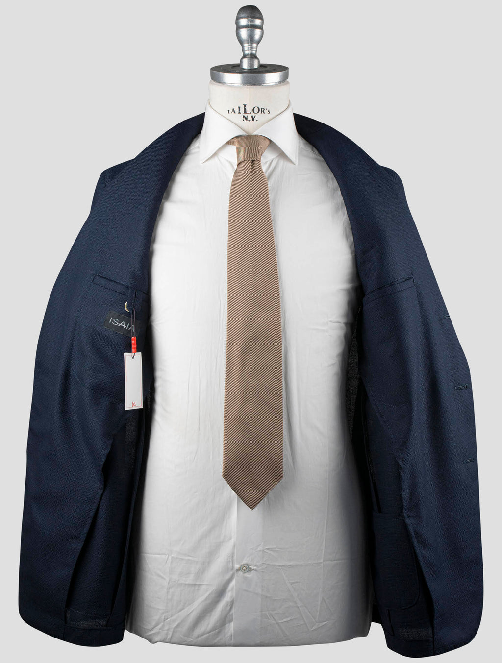Isaia Blue Wool Blazer
