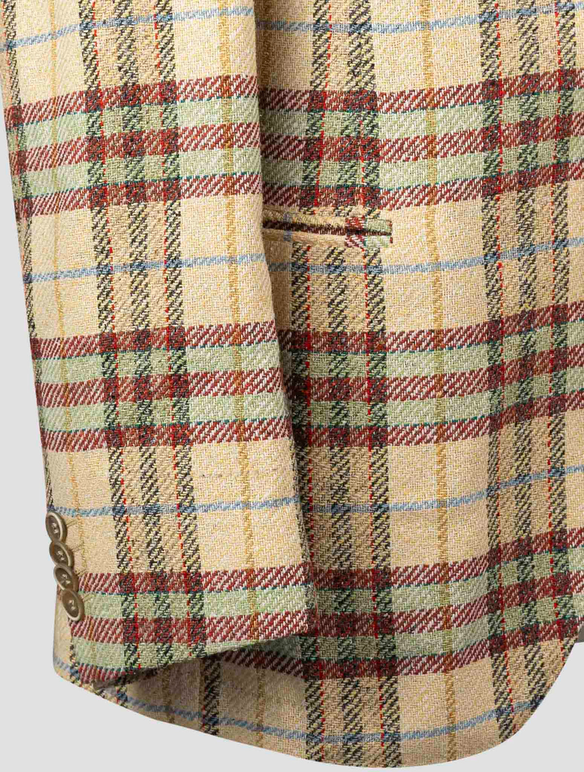 Isaia Multicolor Silk Blazer