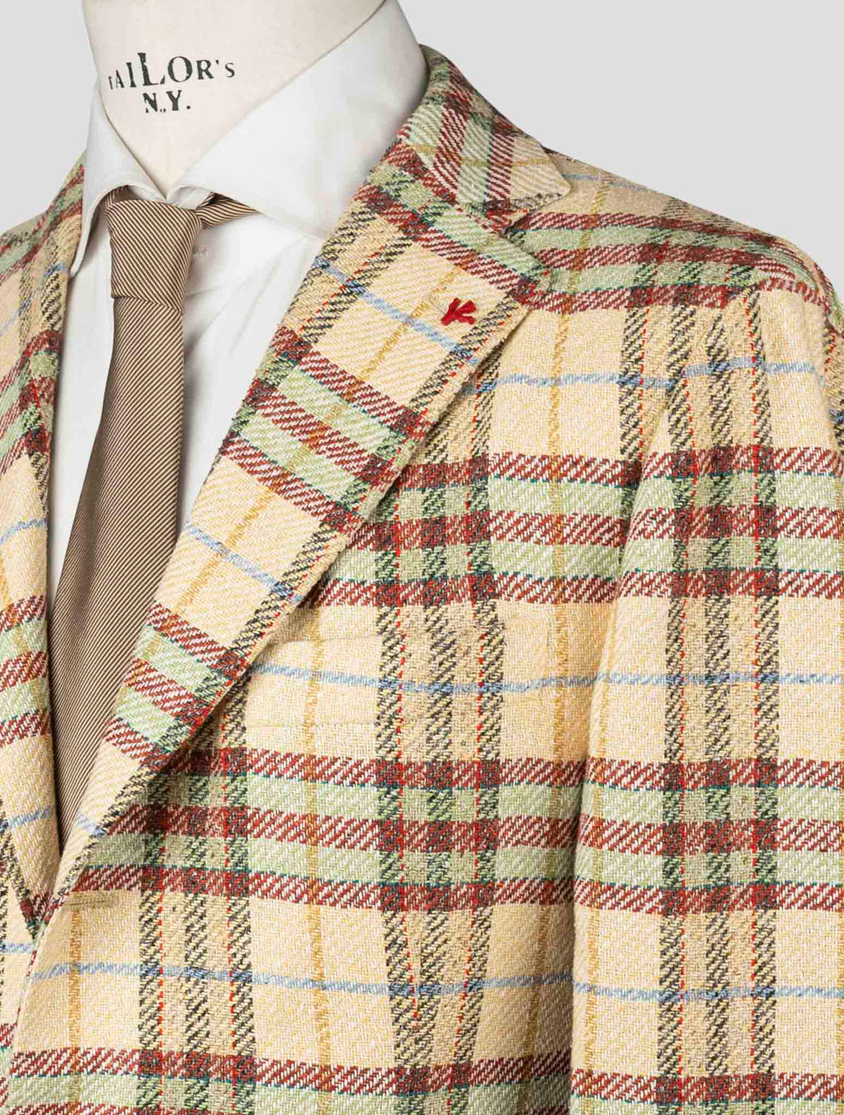 Isaia Multicolor Silk Blazer