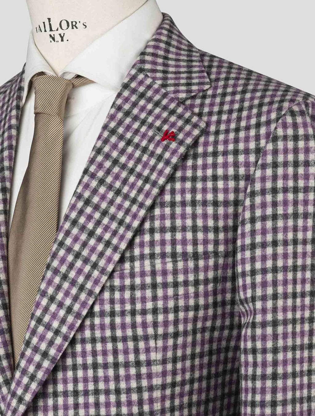 Isaia Multicolor Virgin Wool Blazer