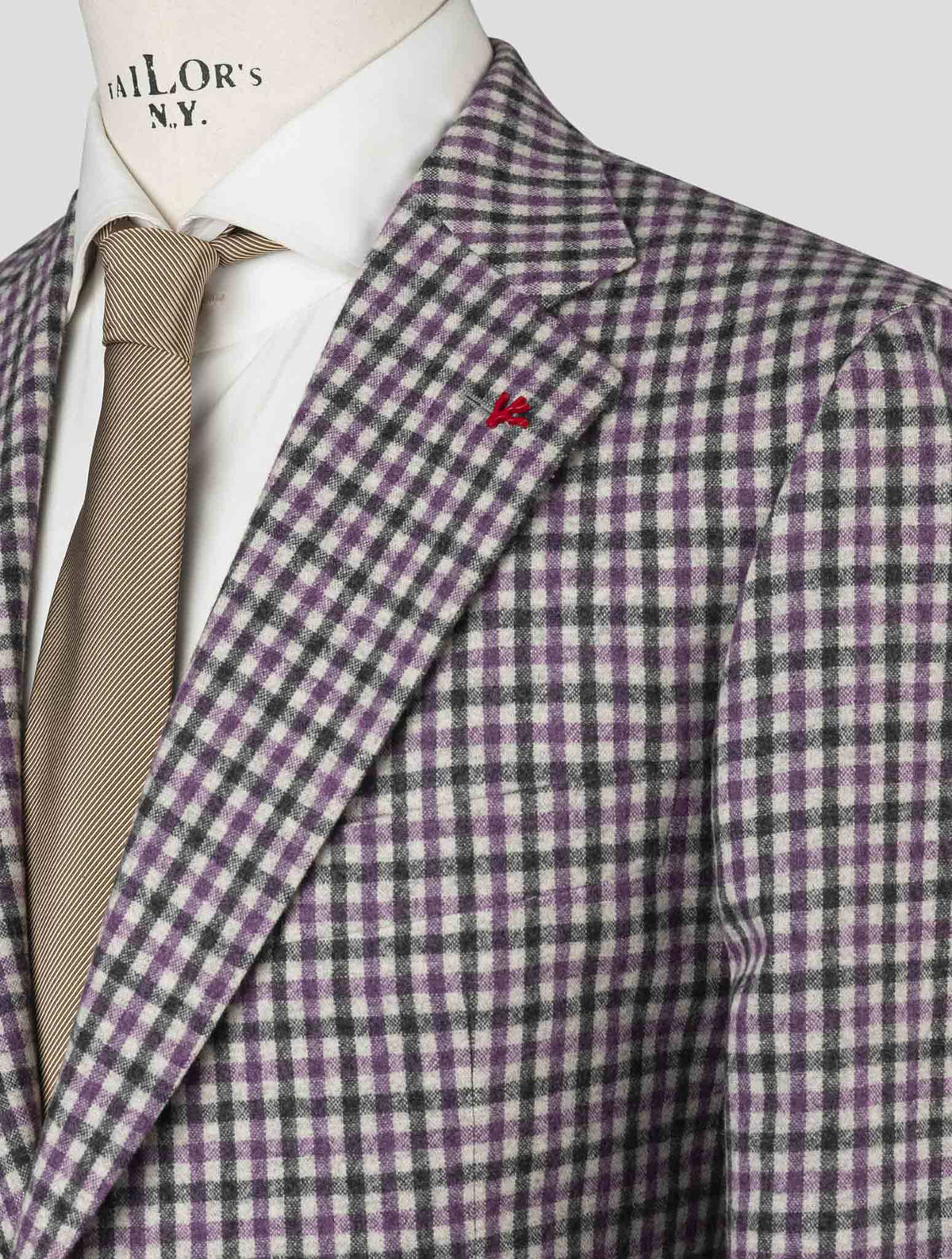Isaia Multicolor Virgin Wool Blazer