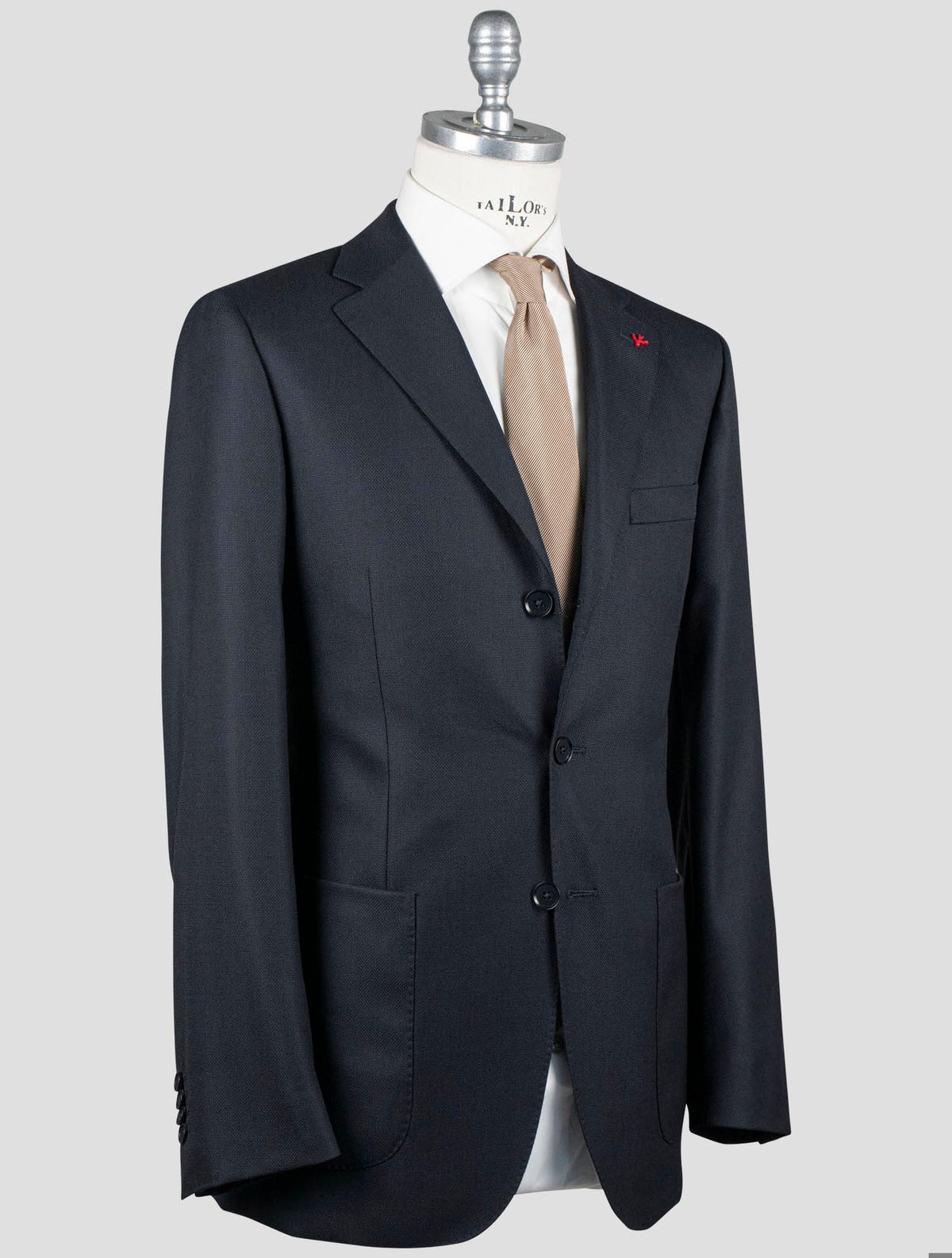 Isaia Isaia Blue Virgin Wool Blazer Blue 001