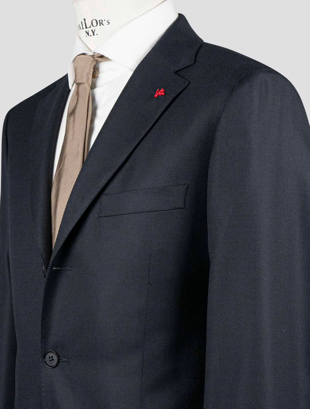 Isaia Blue Virgin Wool Blazer