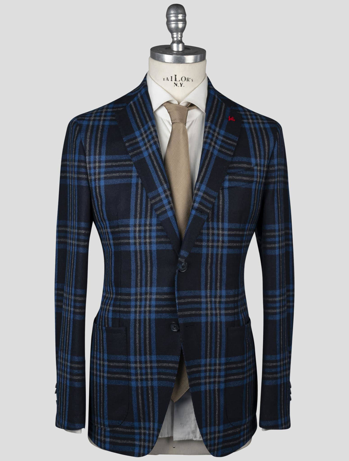 Isaia Blue Wool Blazer