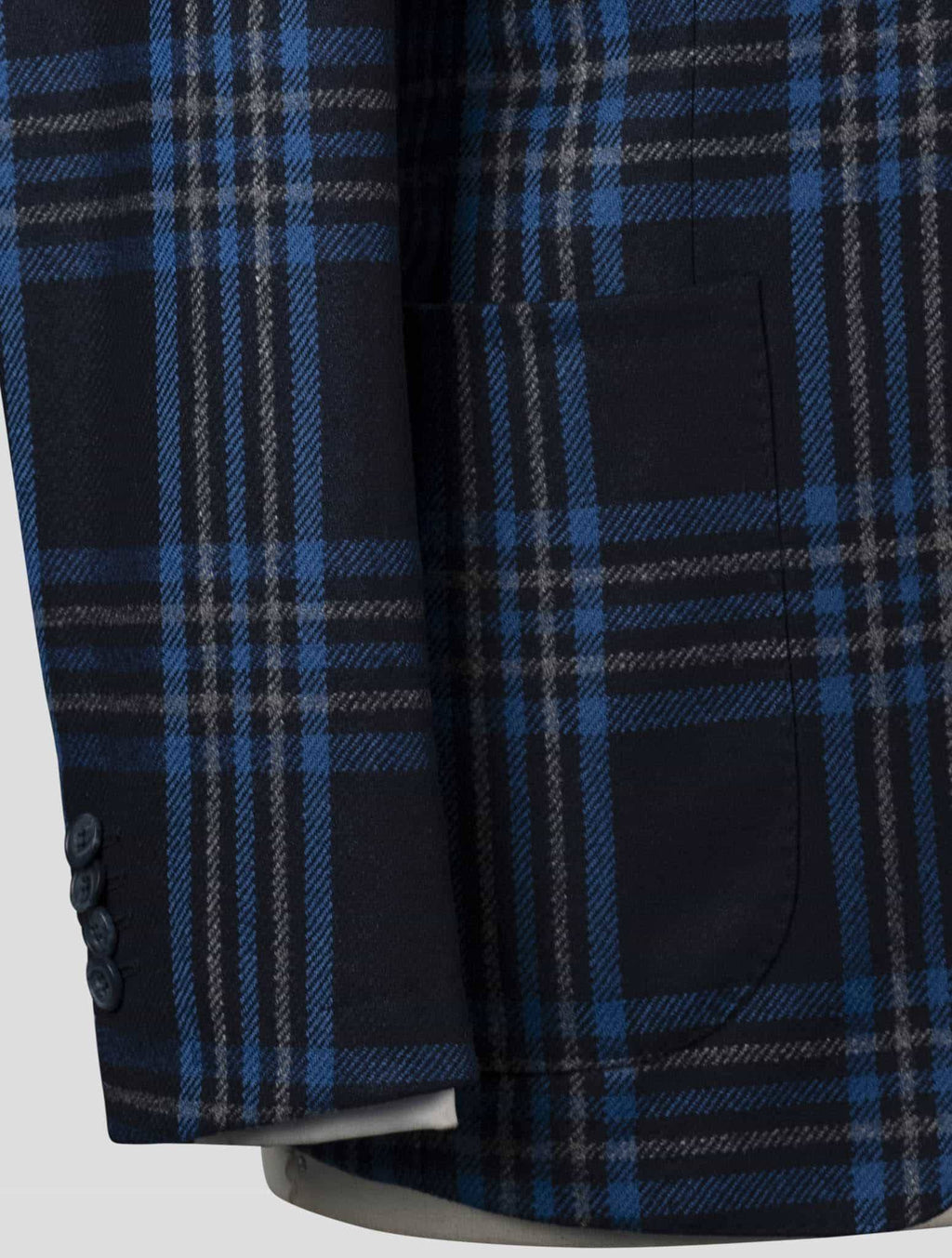 Isaia Blue Wool Blazer